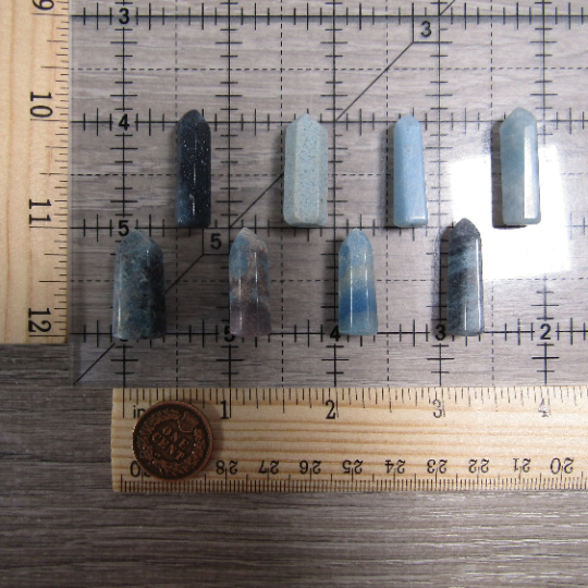 Gemstone Obelisk Points Small for Wire Wrapping or Gridding