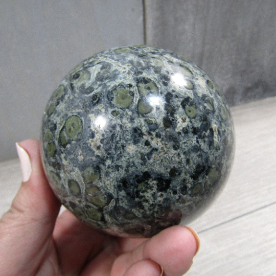 Kambaba Jasper Sphere Large Display Size