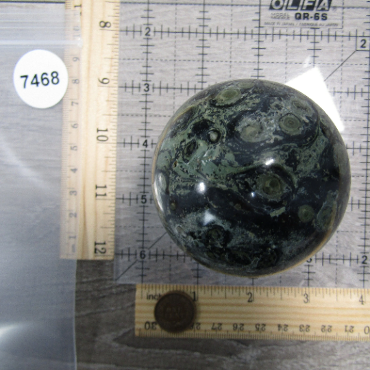 Kambaba Jasper Sphere Large Display Size