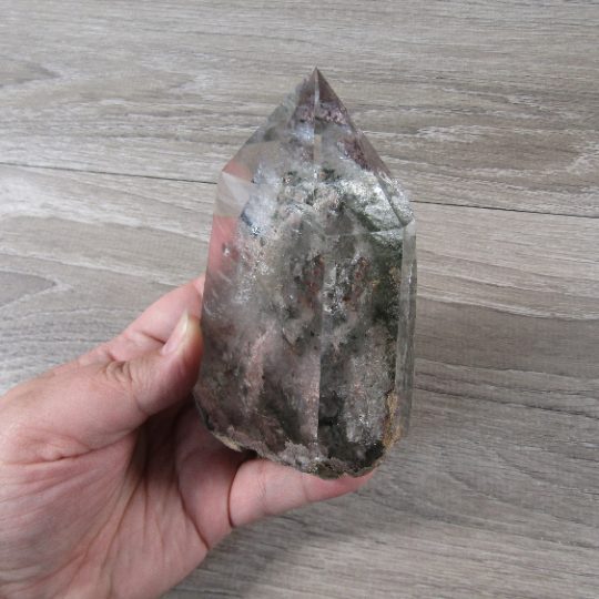 Chlorite Garden Quartz with green inclusions