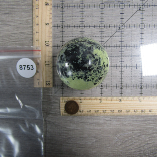 Peruvian Serpentine with Magnetite Sphere Large Display Size