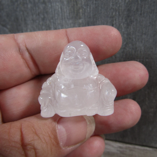 Gemstone Small Figurine Happy Buddha