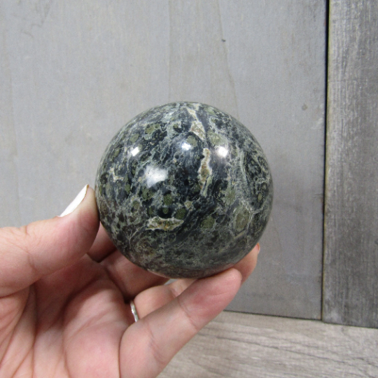 Kambaba Jasper Sphere Large Display Size