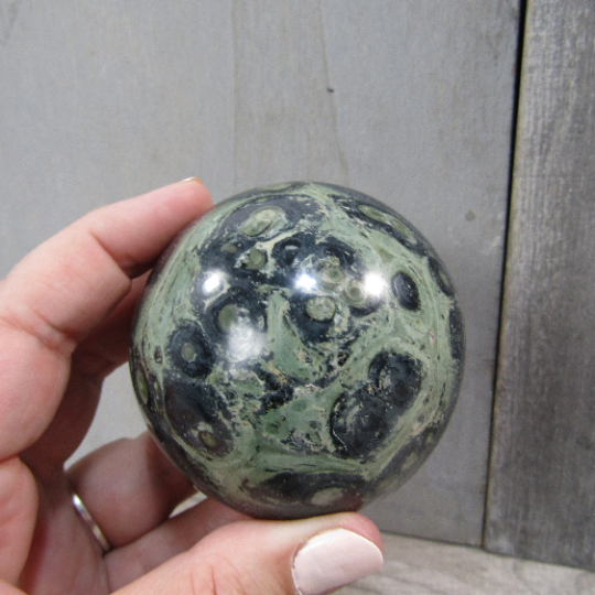 Kambaba Jasper Sphere Large Display Size