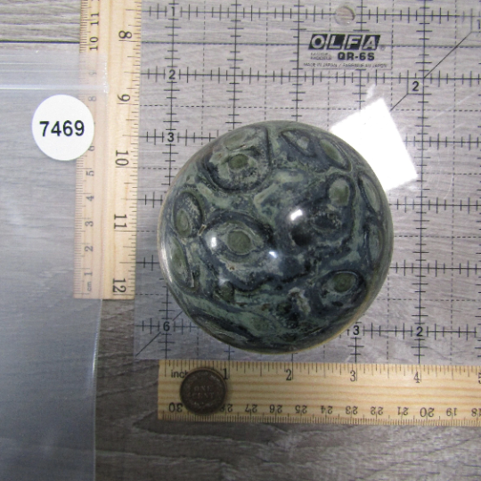 Kambaba Jasper Sphere Large Display Size