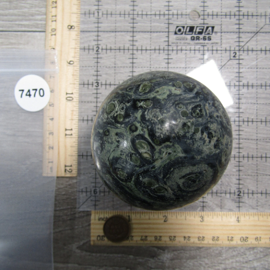 Kambaba Jasper Sphere Large Display Size