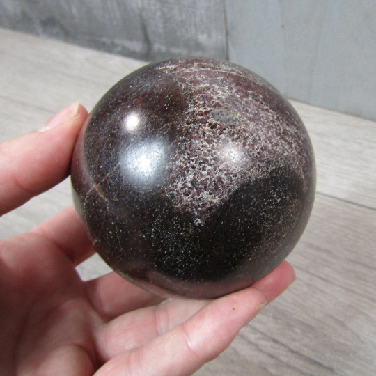 Garnet Sphere Large Display Size