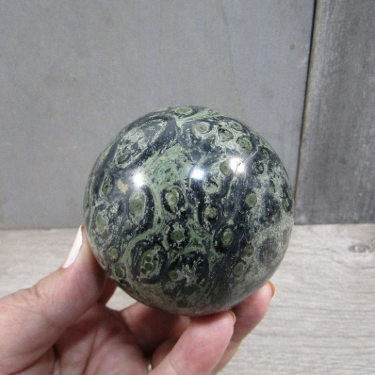 Kambaba Jasper Sphere Large Display Size