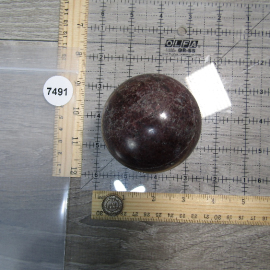 Garnet Sphere Large Display Size