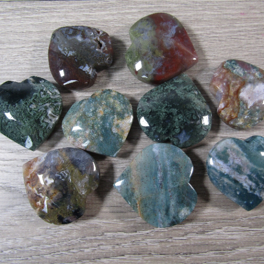 Gemstone Hearts in Larger Sizes