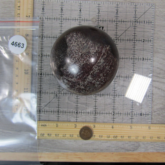 Garnet Sphere Large Display Size