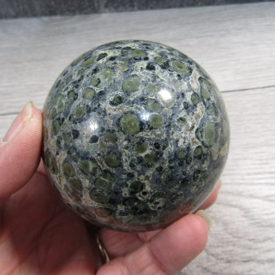 Kambaba Jasper Sphere Large Display Size