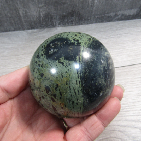 Kambaba Jasper Sphere Large Display Size