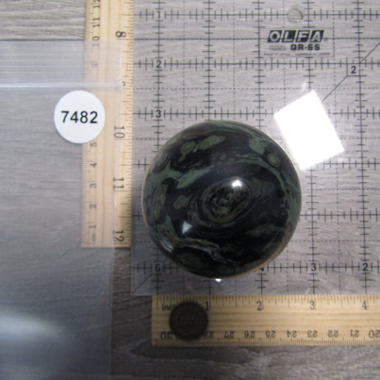 Kambaba Jasper Sphere Large Display Size