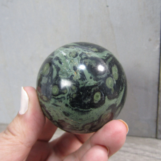 Kambaba Jasper Sphere Large Display Size