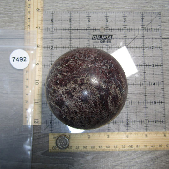 Garnet Sphere Large Display Size