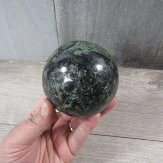 Kambaba Jasper Sphere Large Display Size