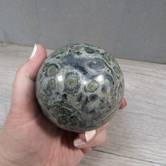 Kambaba Jasper Sphere Large Display Size