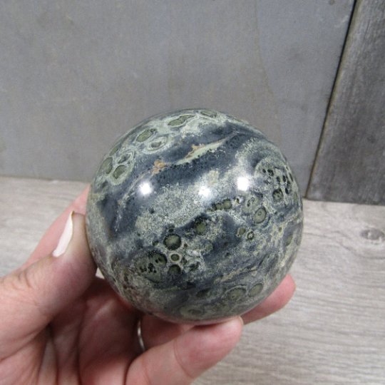 Kambaba Jasper Sphere Large Display Size