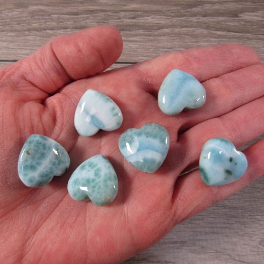 Gemstone Larimar Heart