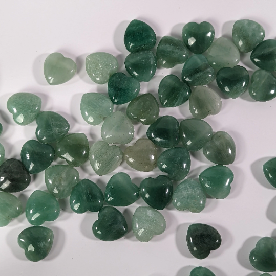 Gemstone 25 mm Heart Bead