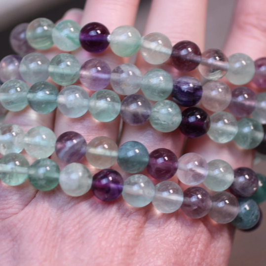 Gemstone 8 mm Round Bracelets