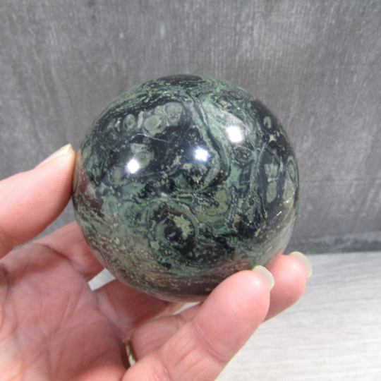 Kambaba Jasper Sphere Large Display Size