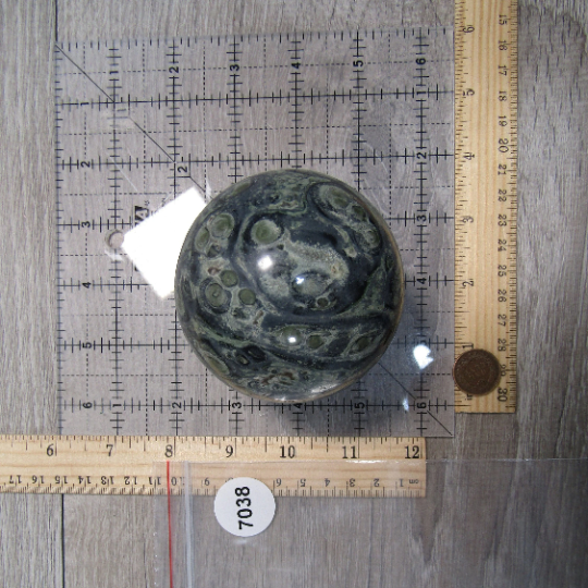 Kambaba Jasper Sphere Large Display Size