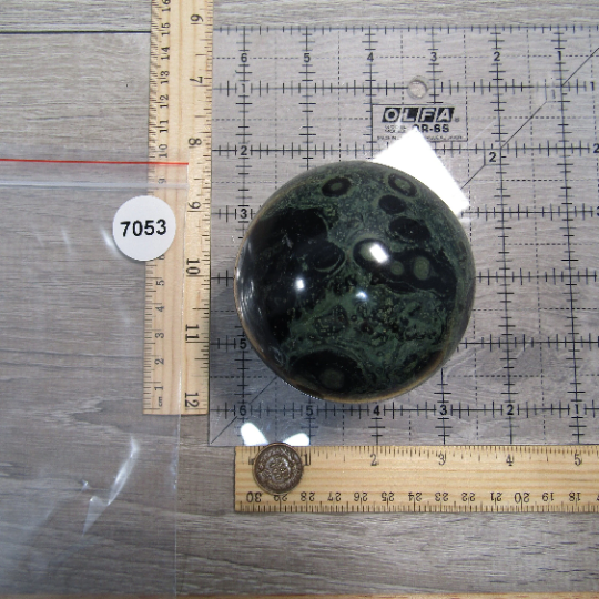 Kambaba Jasper Sphere Large Display Size