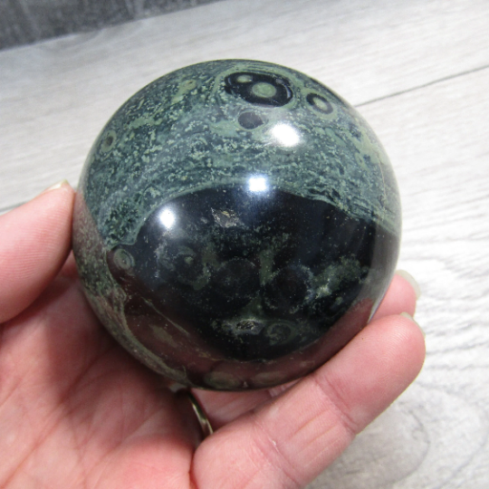 Kambaba Jasper Sphere Large Display Size