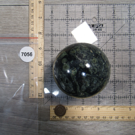 Kambaba Jasper Sphere Large Display Size