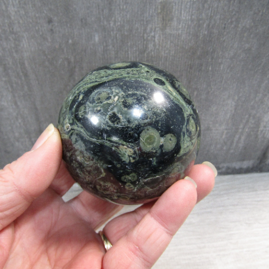 Kambaba Jasper Sphere Large Display Size