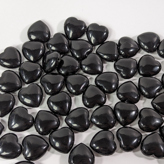 Gemstone 25 mm Heart Bead