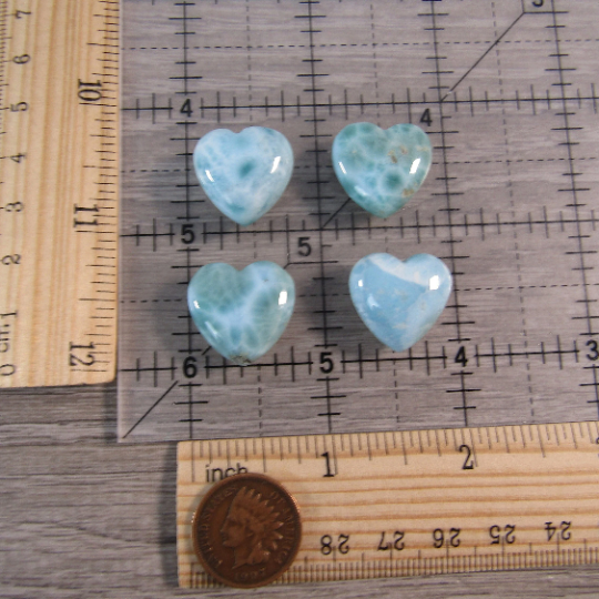 Gemstone Larimar Heart