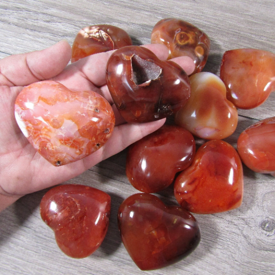 carnelian orange hearts