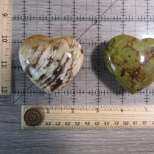 Gemstone Hearts in Larger Sizes