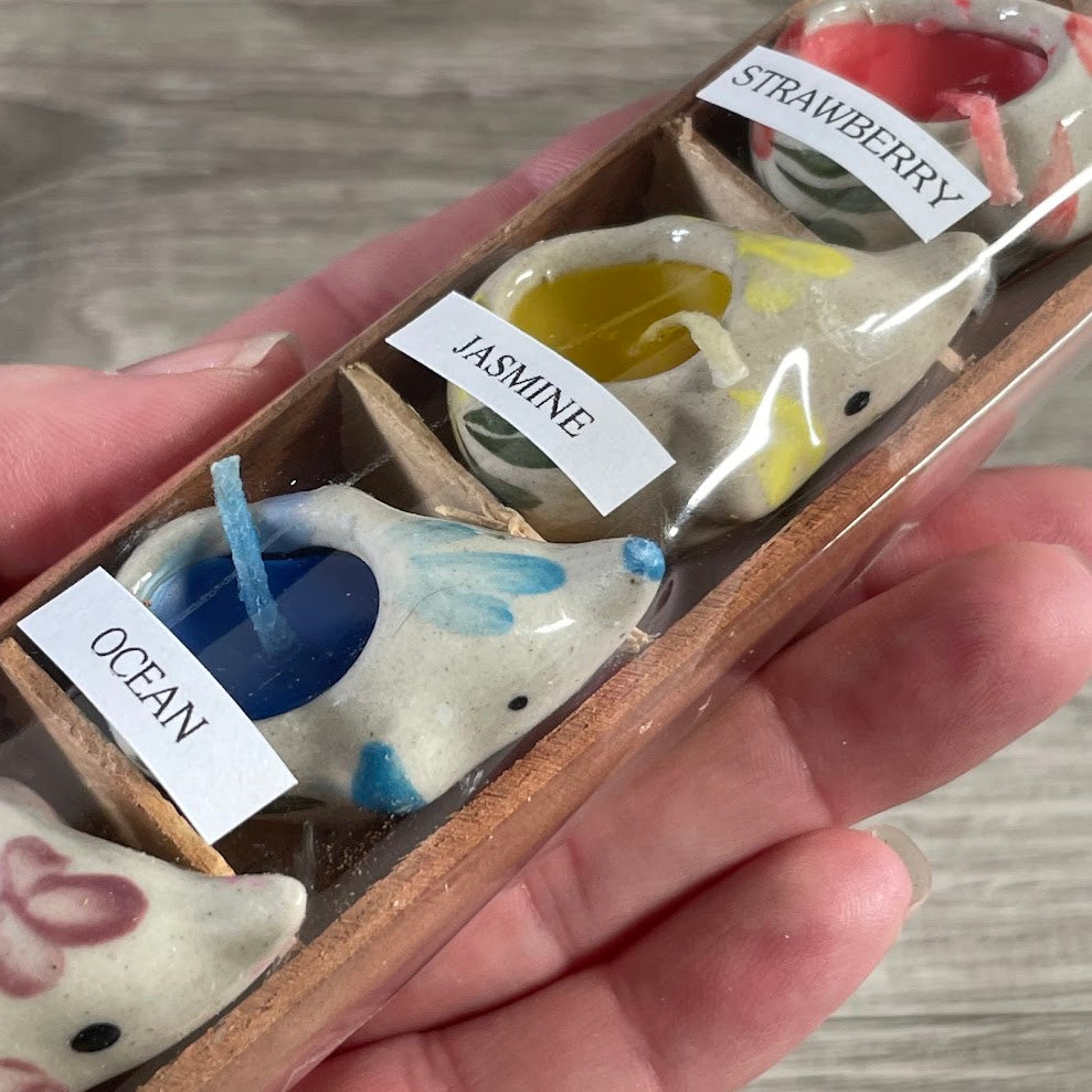 Elephant candle set for wholesale gift shops and boutique retailers