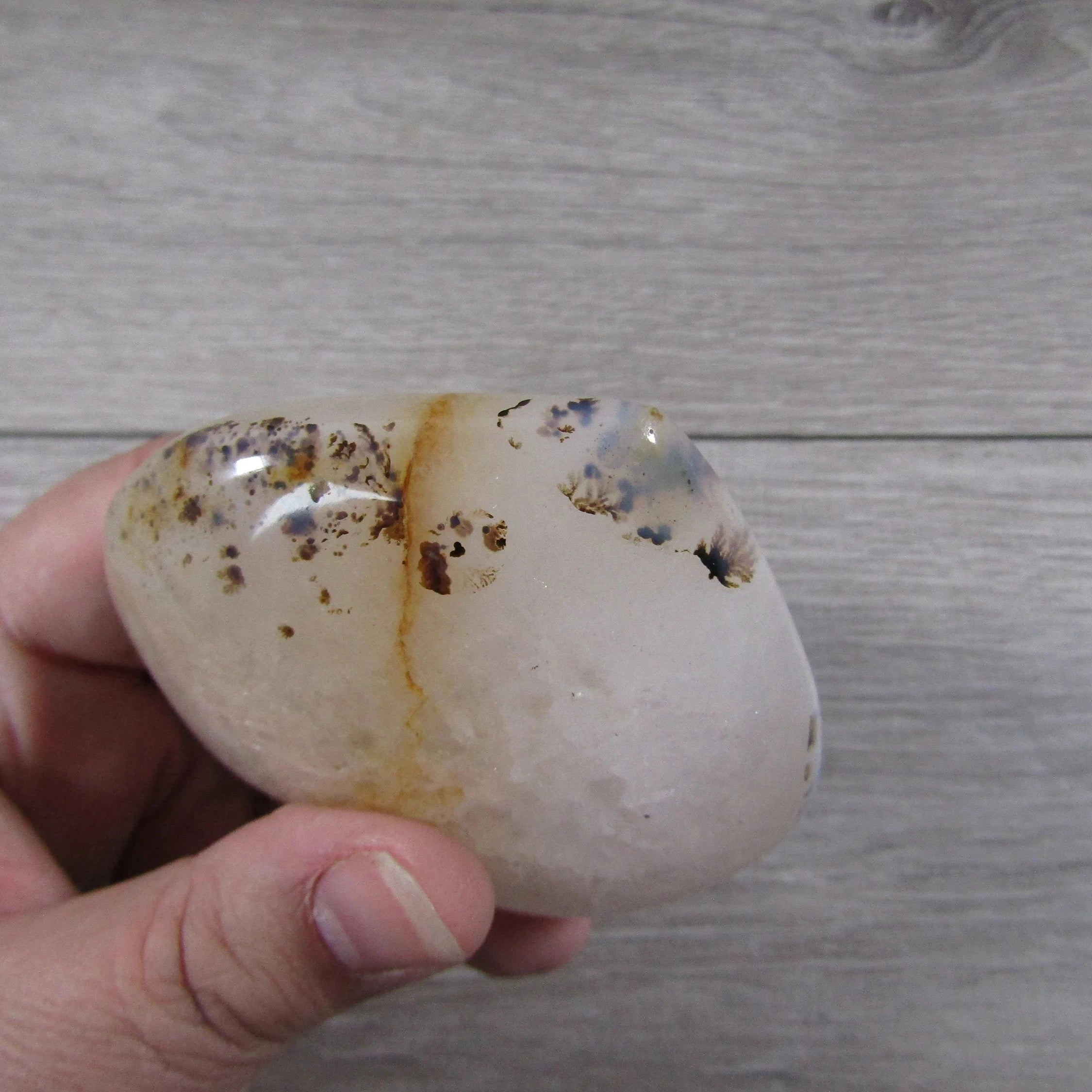 Dendritic Agate/Opal Heart Large Display Size