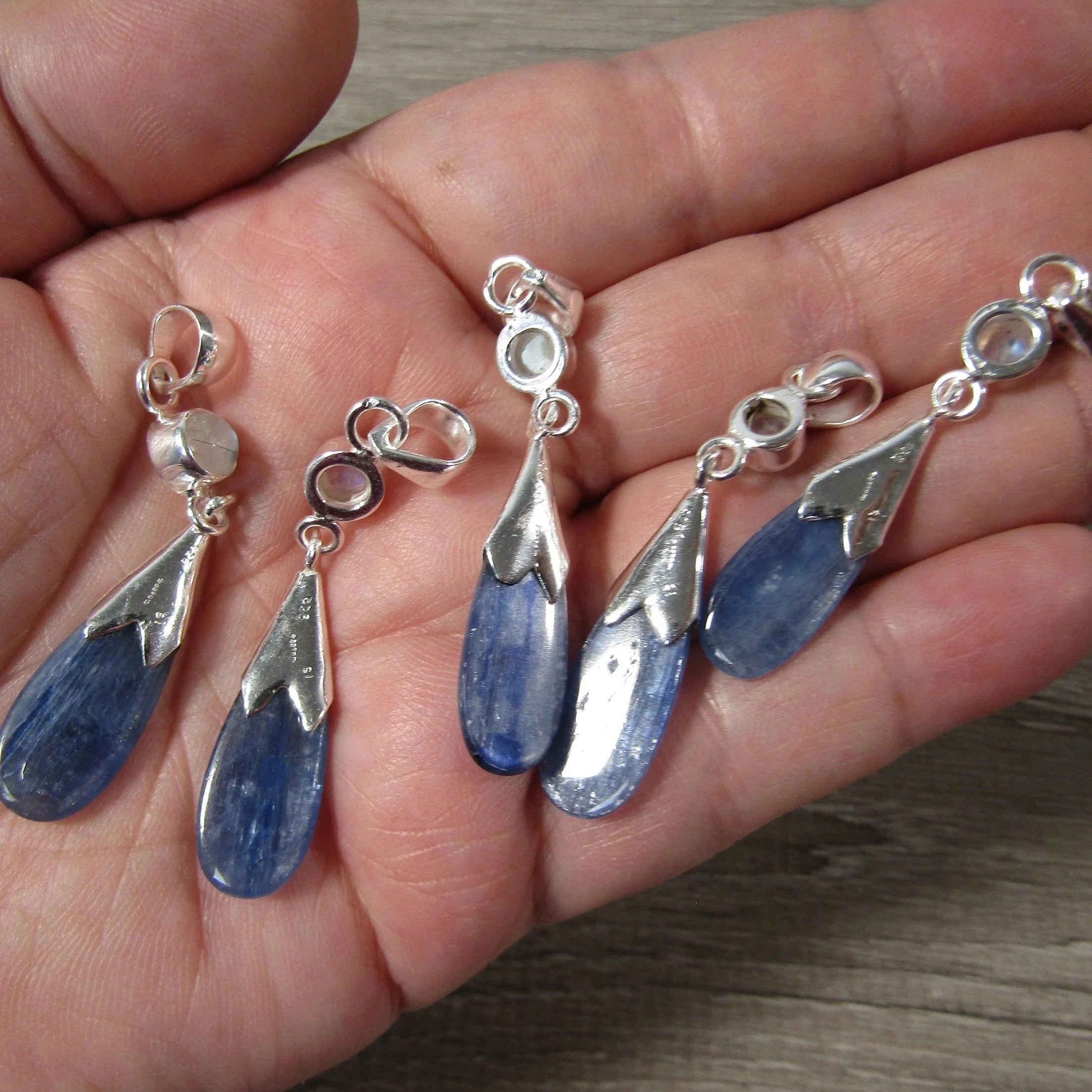 Kyanite Sterling Silver Pendants