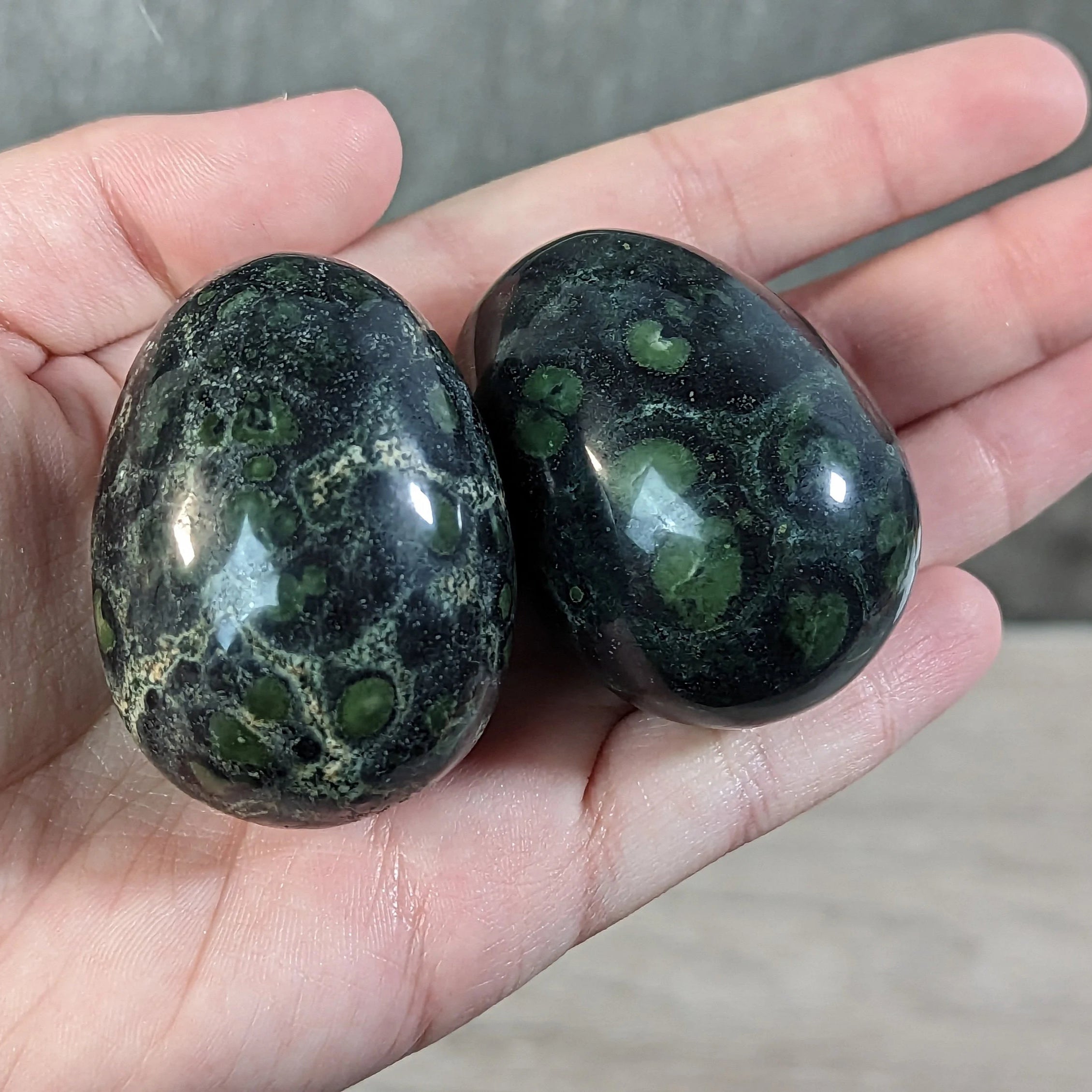 kambaba jasper gemstone egg metaphysical