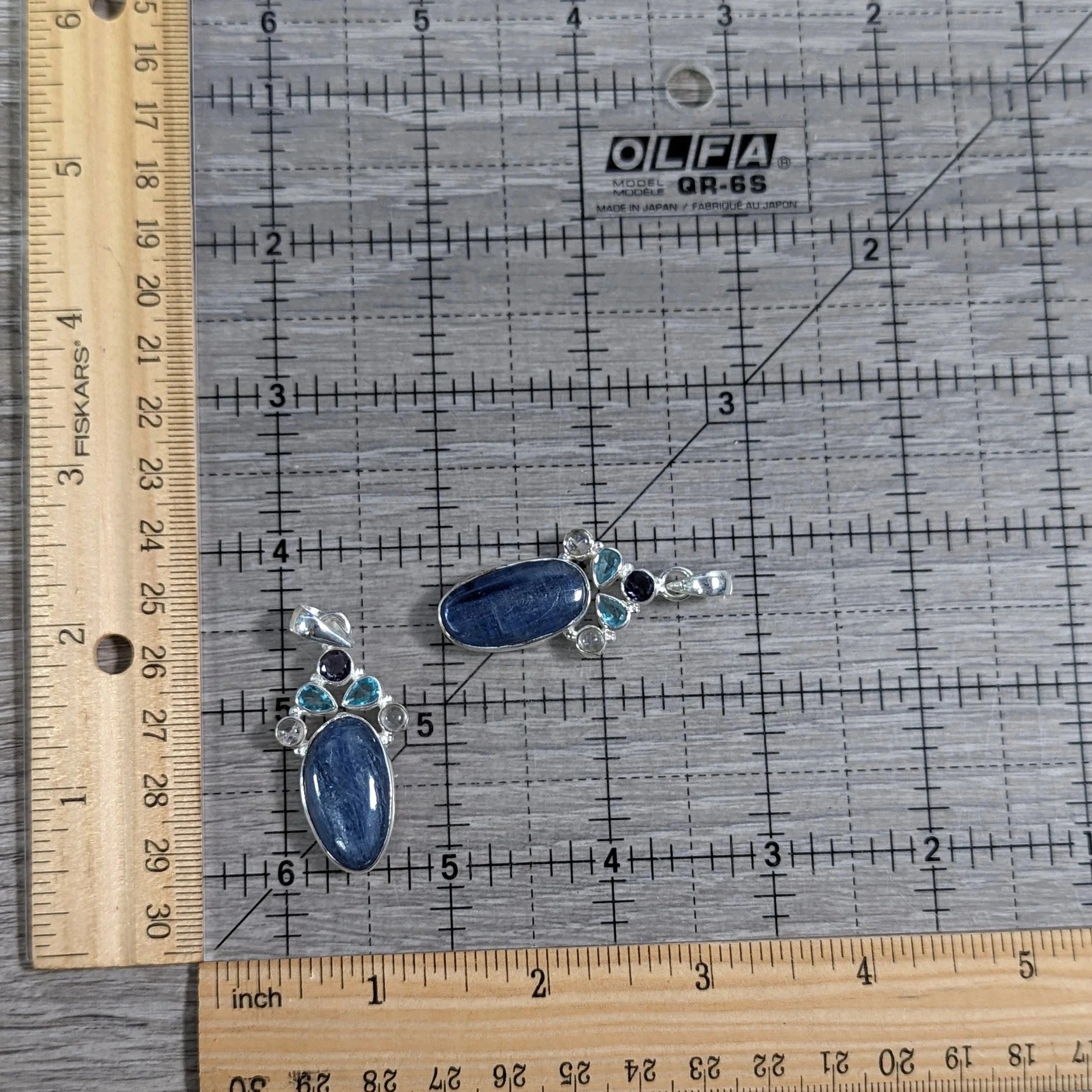 Kyanite Sterling Silver Pendants