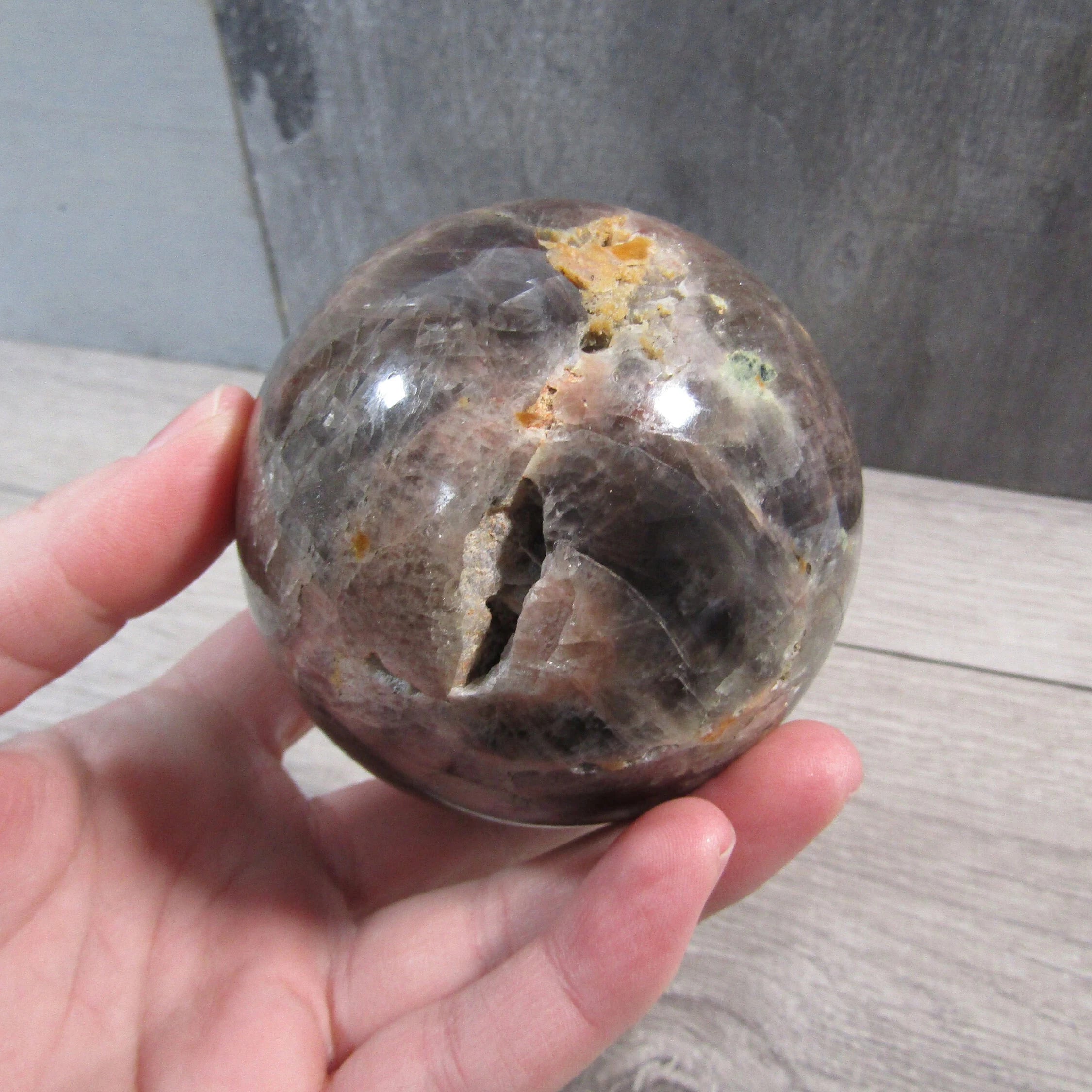 Moonstone Spheres Large Display Size