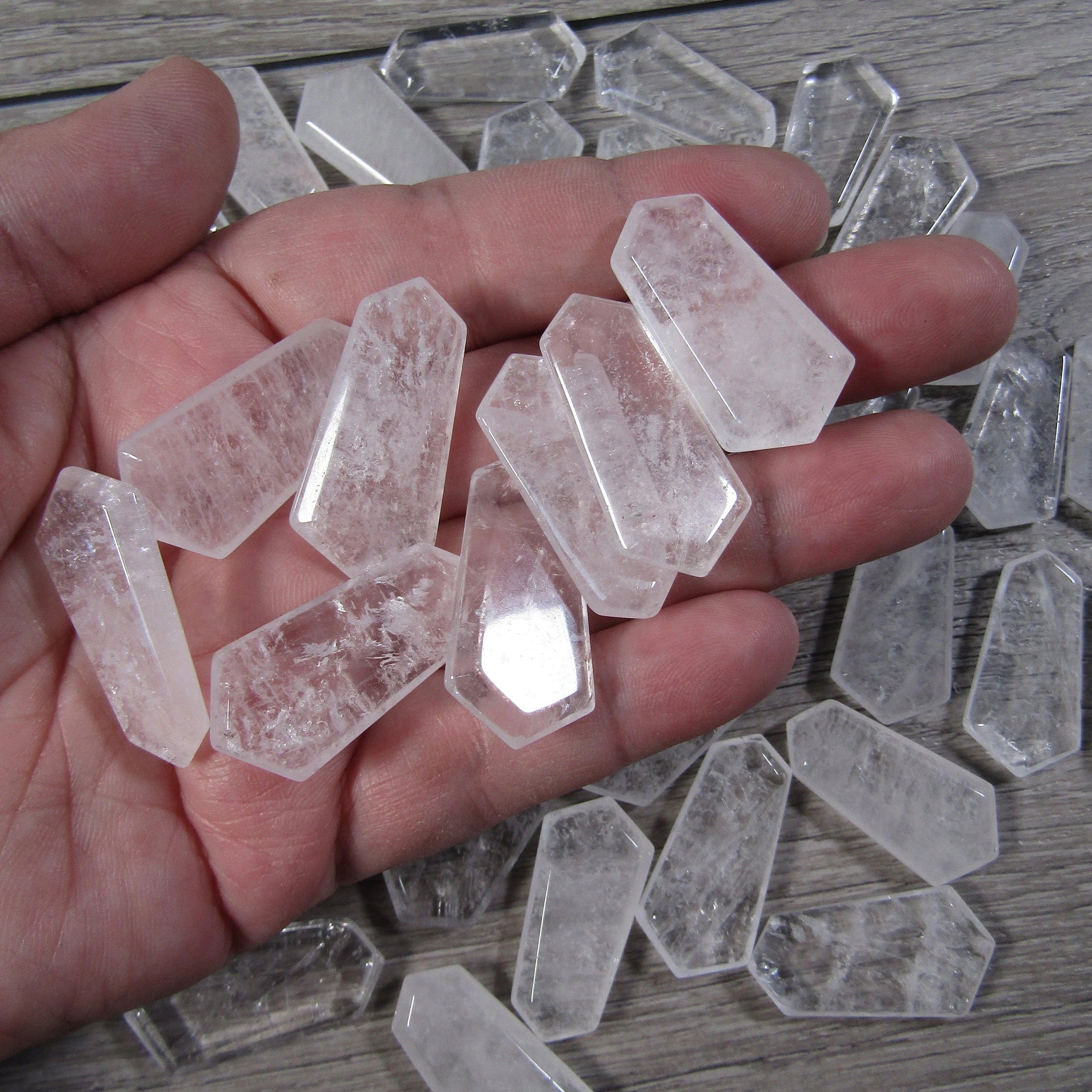 Clear Quartz Bulk crystal wands for reiki, healing, and gridwork