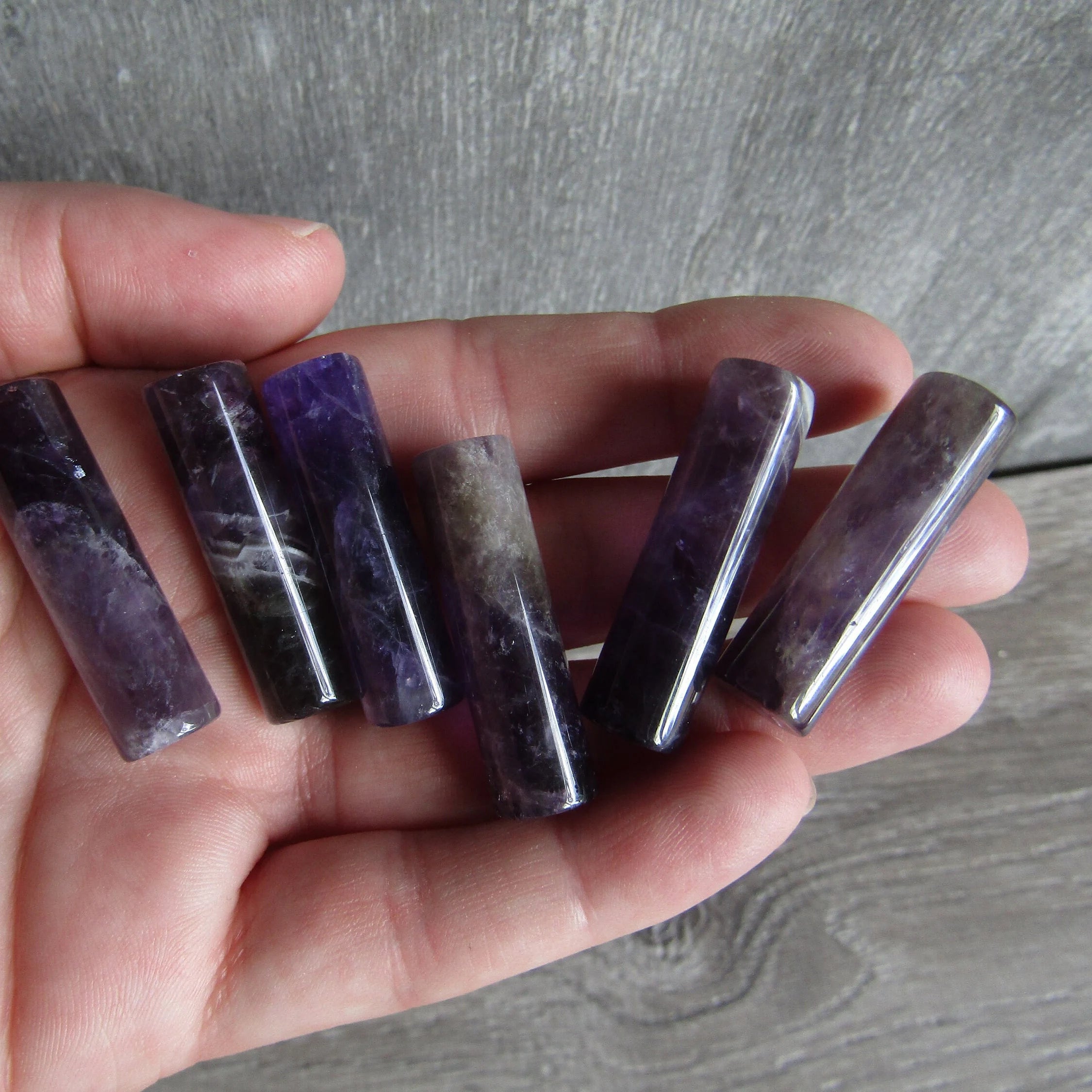 Cylinder-shaped gemstone column, ideal for energy work and gridding supplies