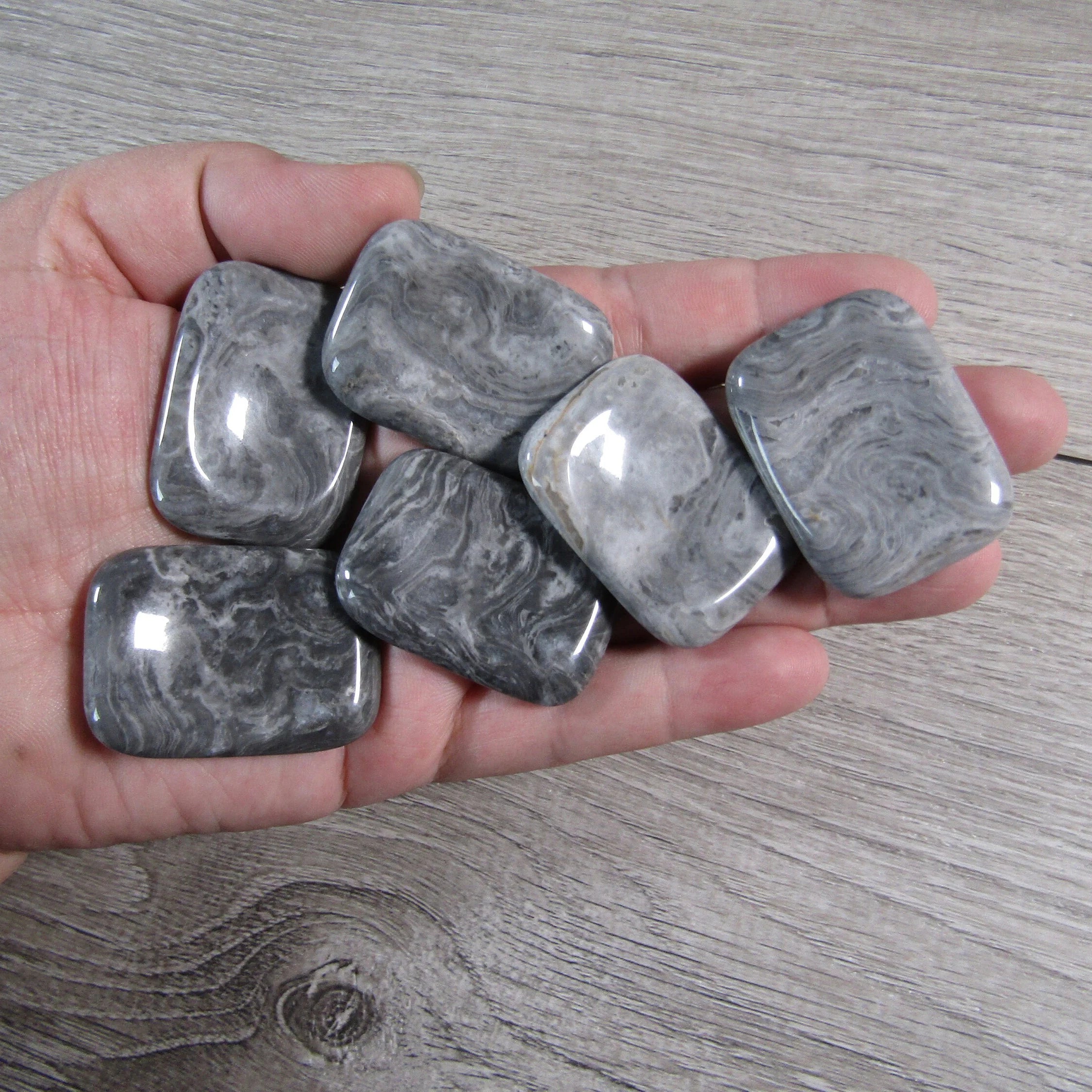 wavy lace jasper worry stones for letting go