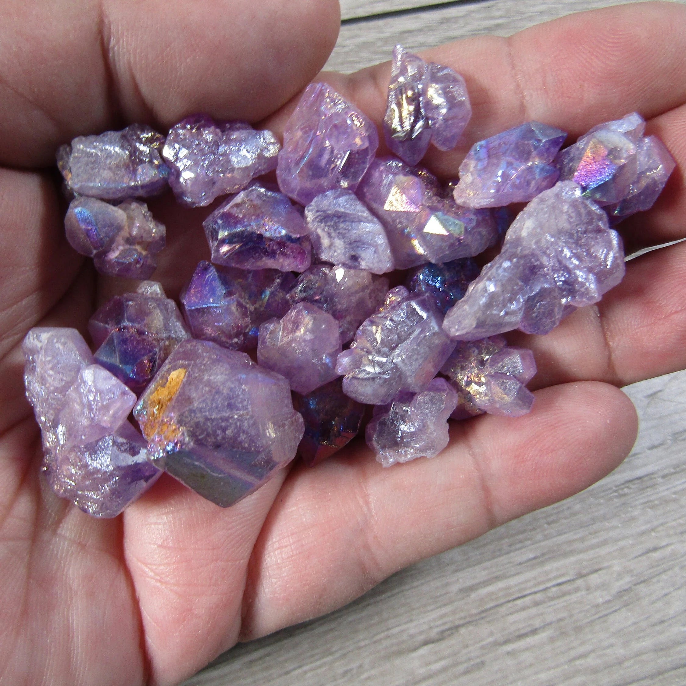 Transformation Aura Amethyst Sold by the 1 Pound Bag