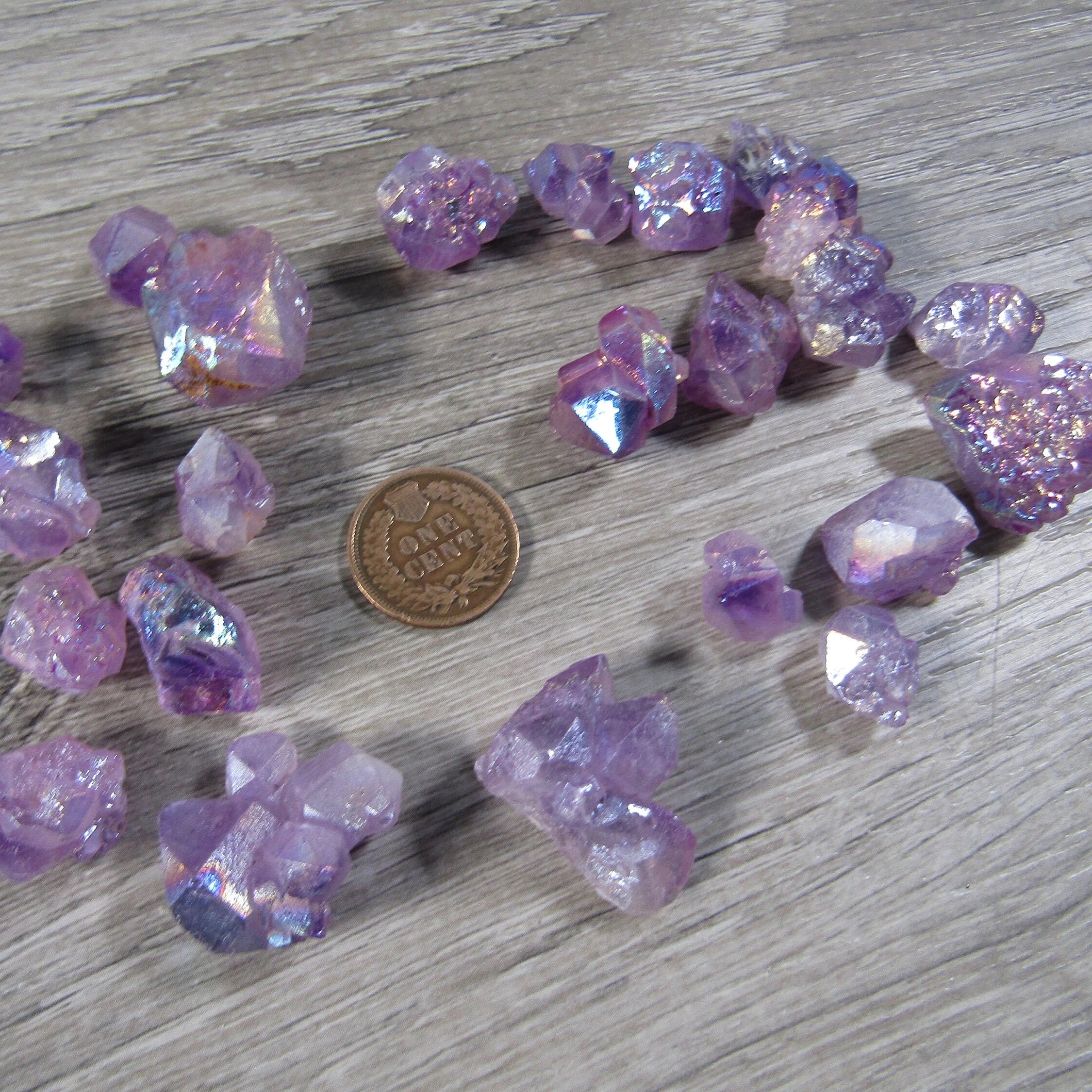 Transformation Aura Amethyst Sold by the 1 Pound Bag