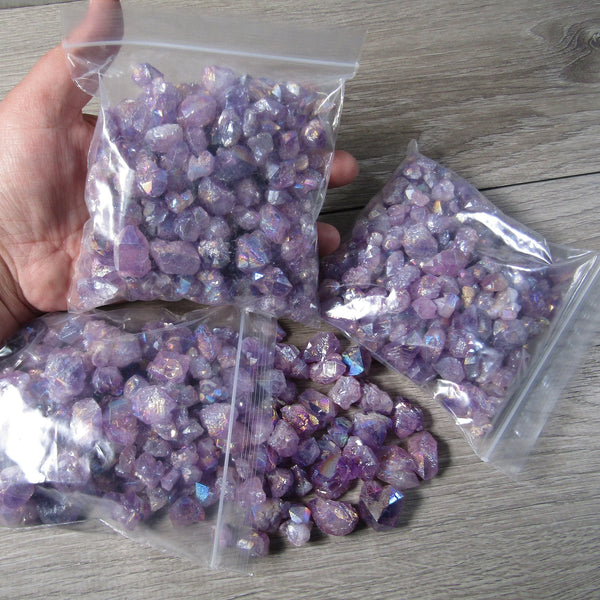 Transformation Aura Amethyst Sold by the 1 Pound Bag