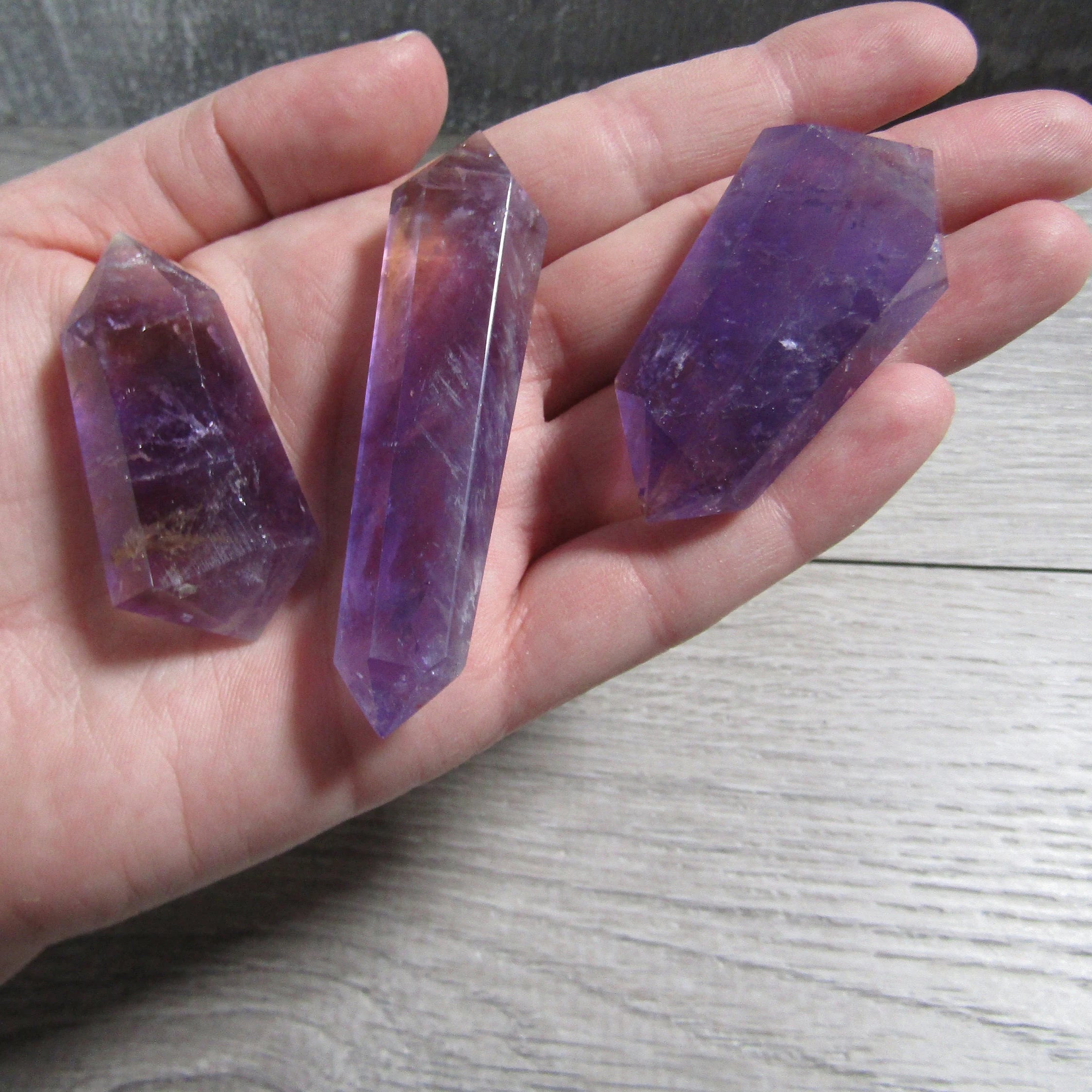 Gemstone Double Terminated Cut Wands