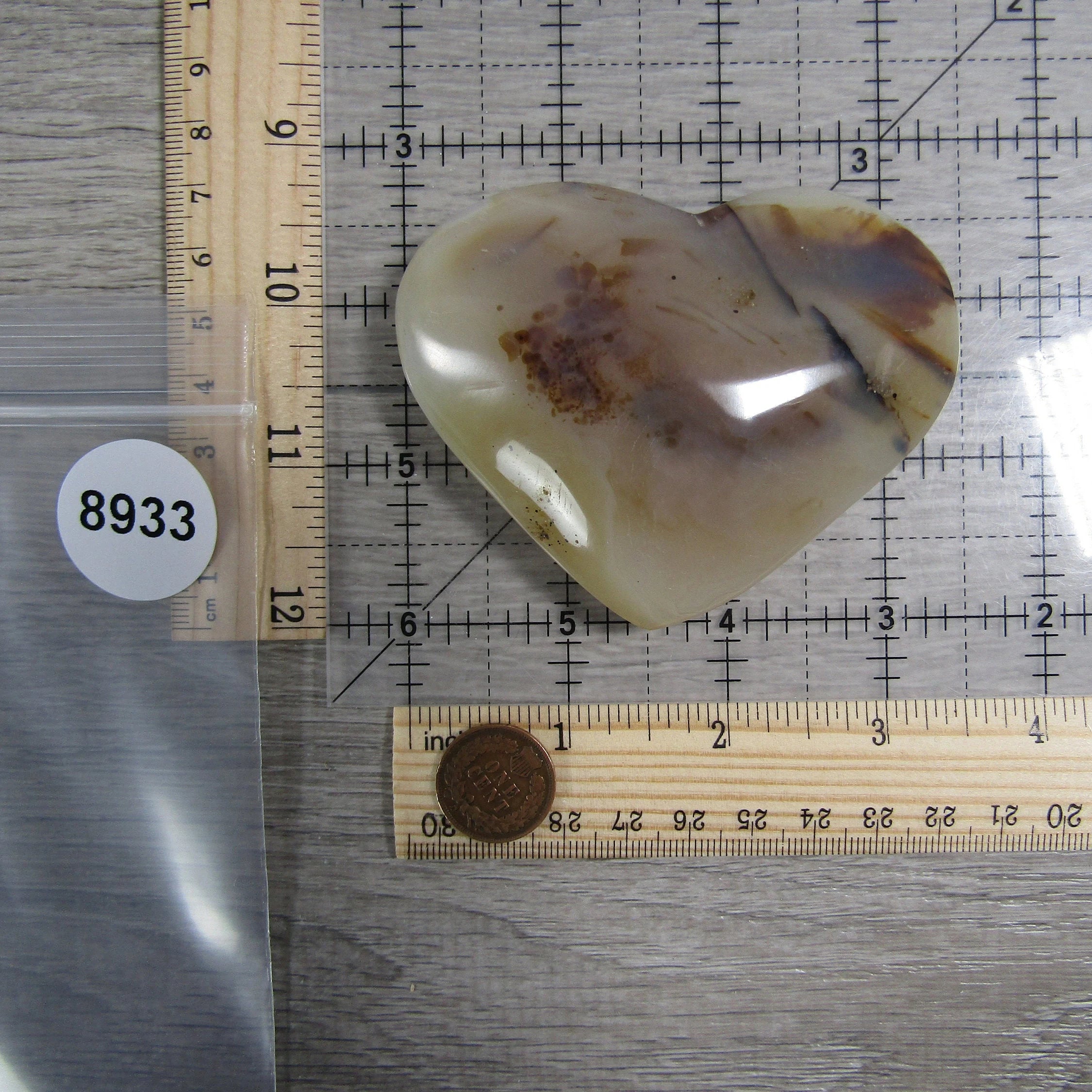 Dendritic Agate/Opal Heart Large Display Size